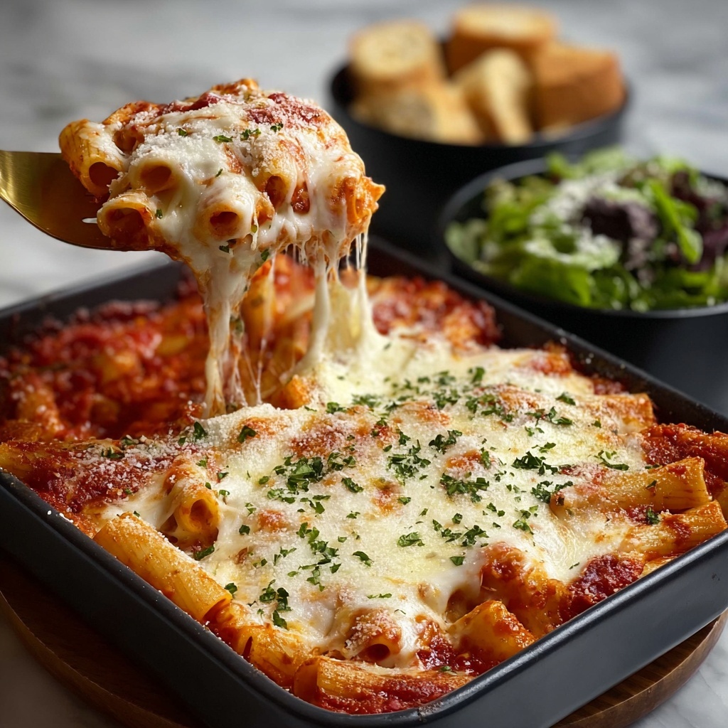 Cheesy Baked Rigatoni Recipe - Recipe Image