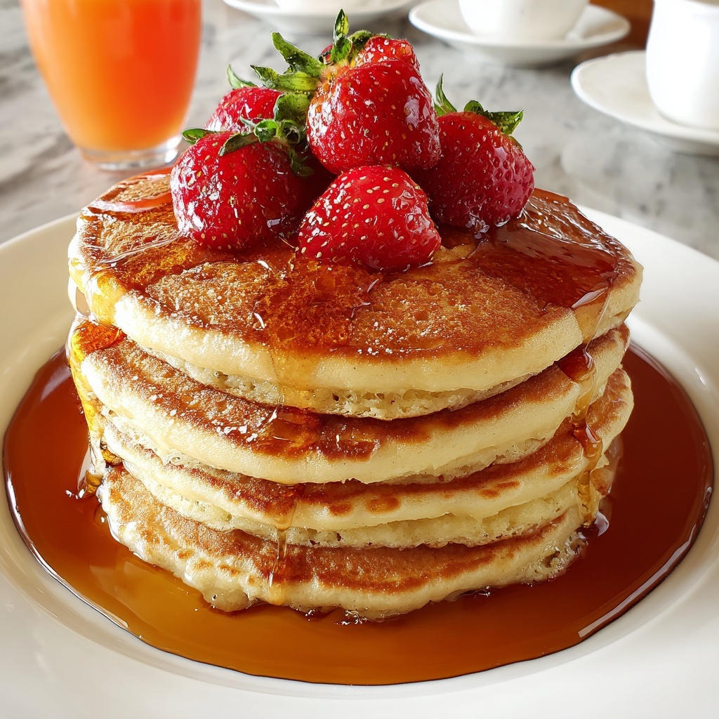 Strawberry Vanilla Pancakes Recipe - Recipe Image
