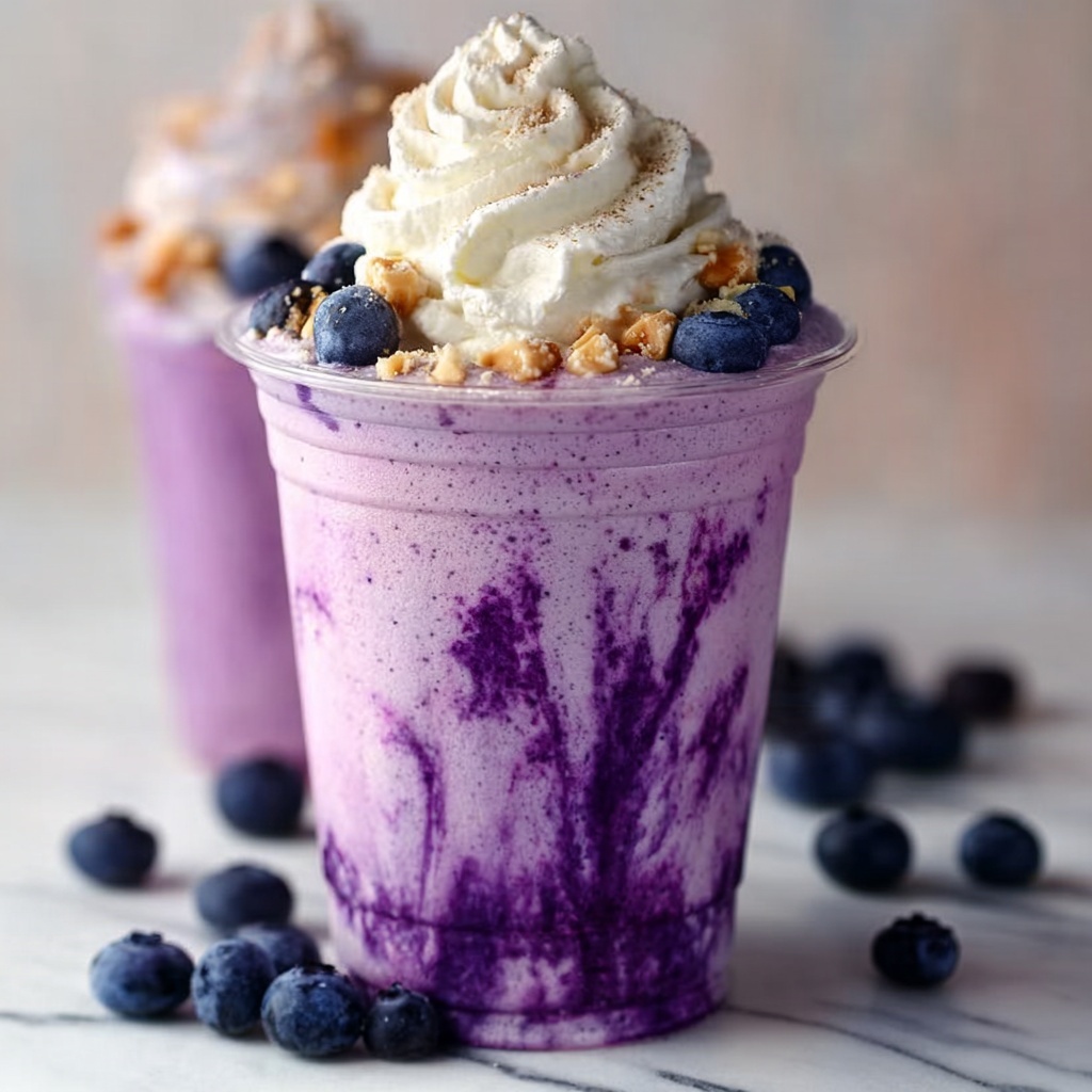 Blueberry Cheesecake Frappuccino Recipe - Recipe Image