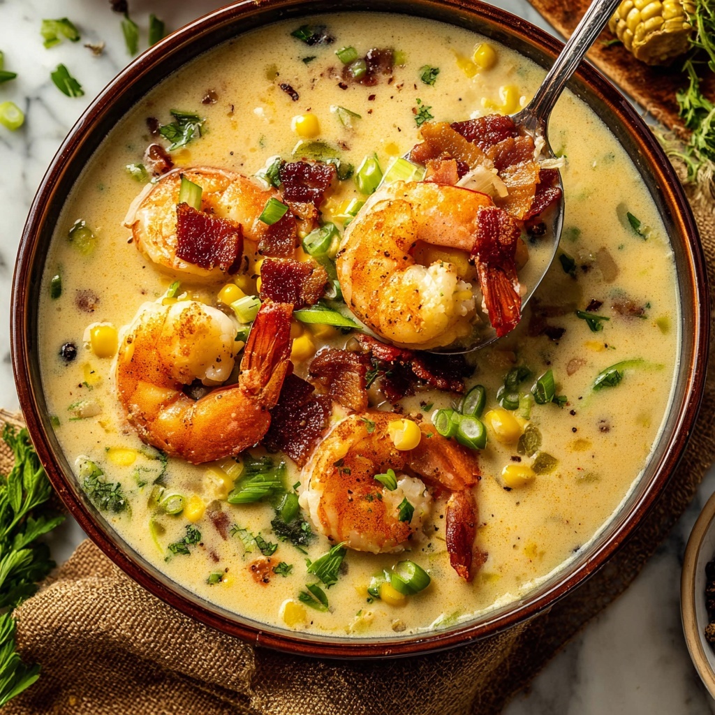 Louisiana Shrimp and Corn Bisque Recipe - Recipe Image