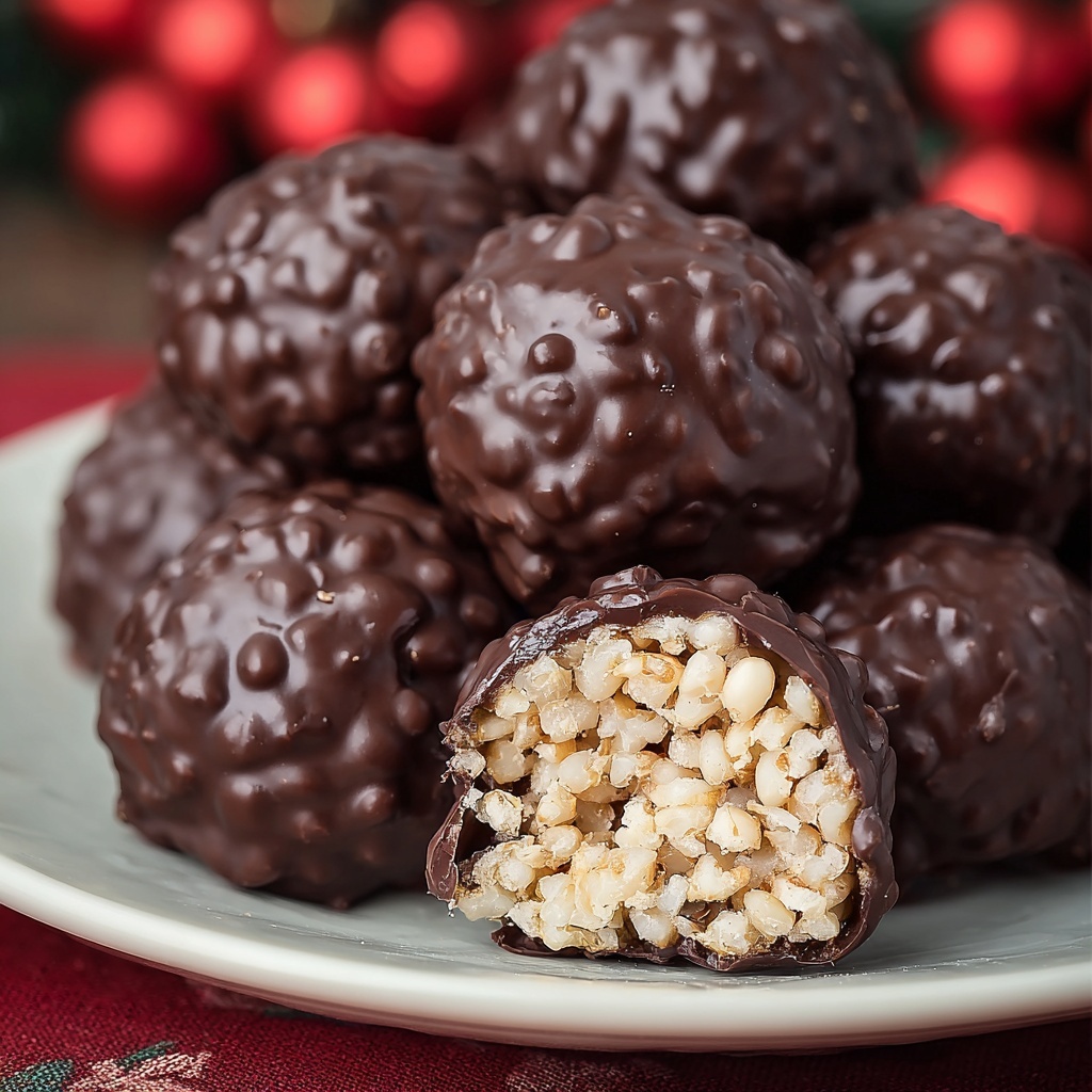 Chocolate Rice Krispie Balls Recipe - Recipe Image