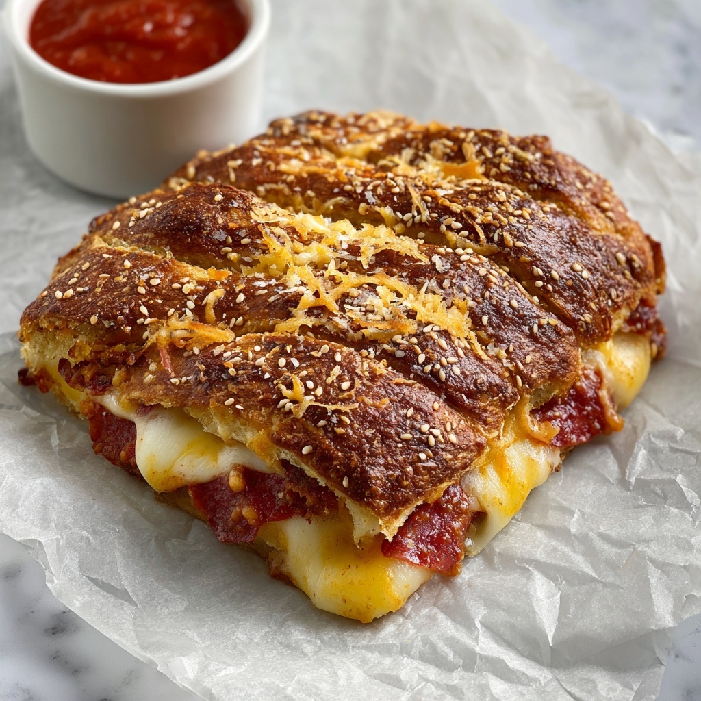 Sourdough Discard Italian Stromboli Recipe - Recipe Image