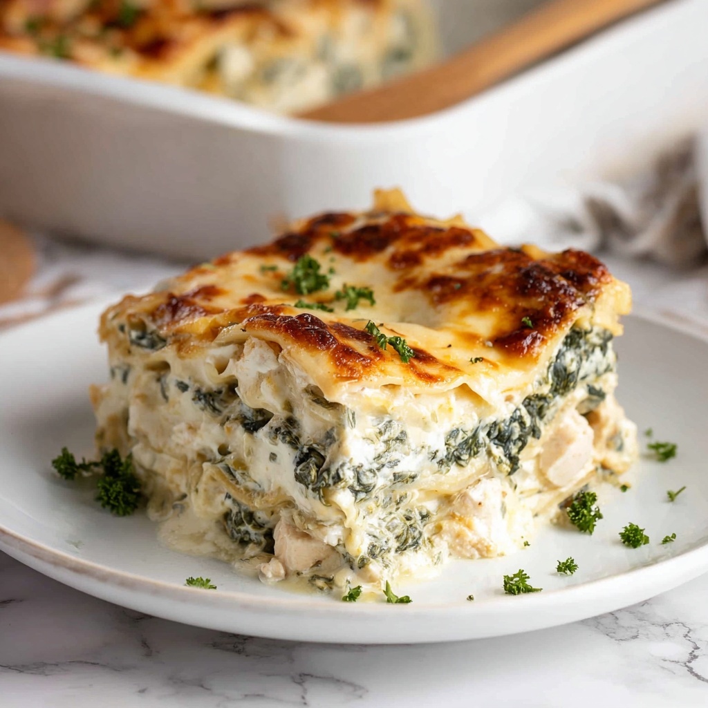 Chicken Alfredo Lasagna Recipe - Recipe Image