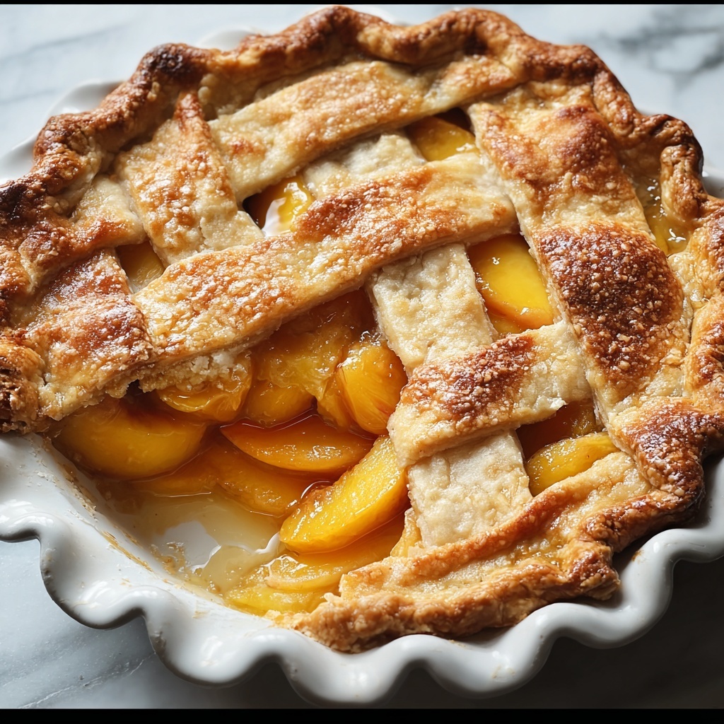 Triple Crust Peach Cobbler Recipe - Recipe Image