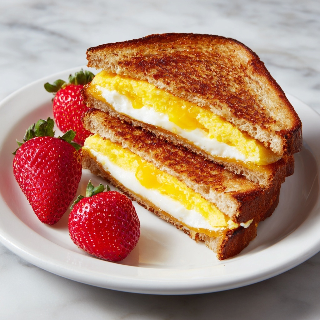 Scrambled Egg Grilled Cheese Sandwich Recipe - Recipe Image