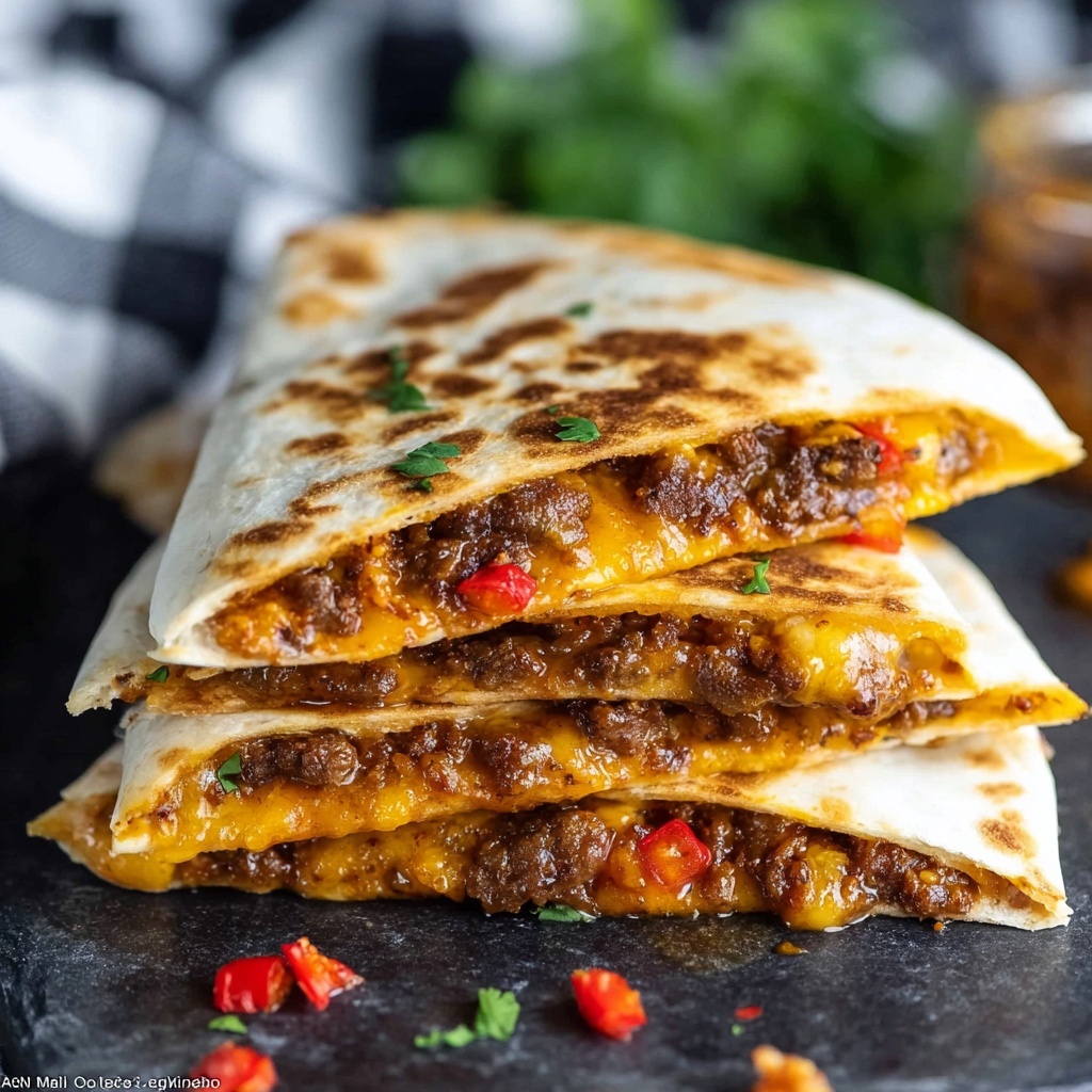 Steak Fajita Quesadillas on the Blackstone Recipe - Recipe Image