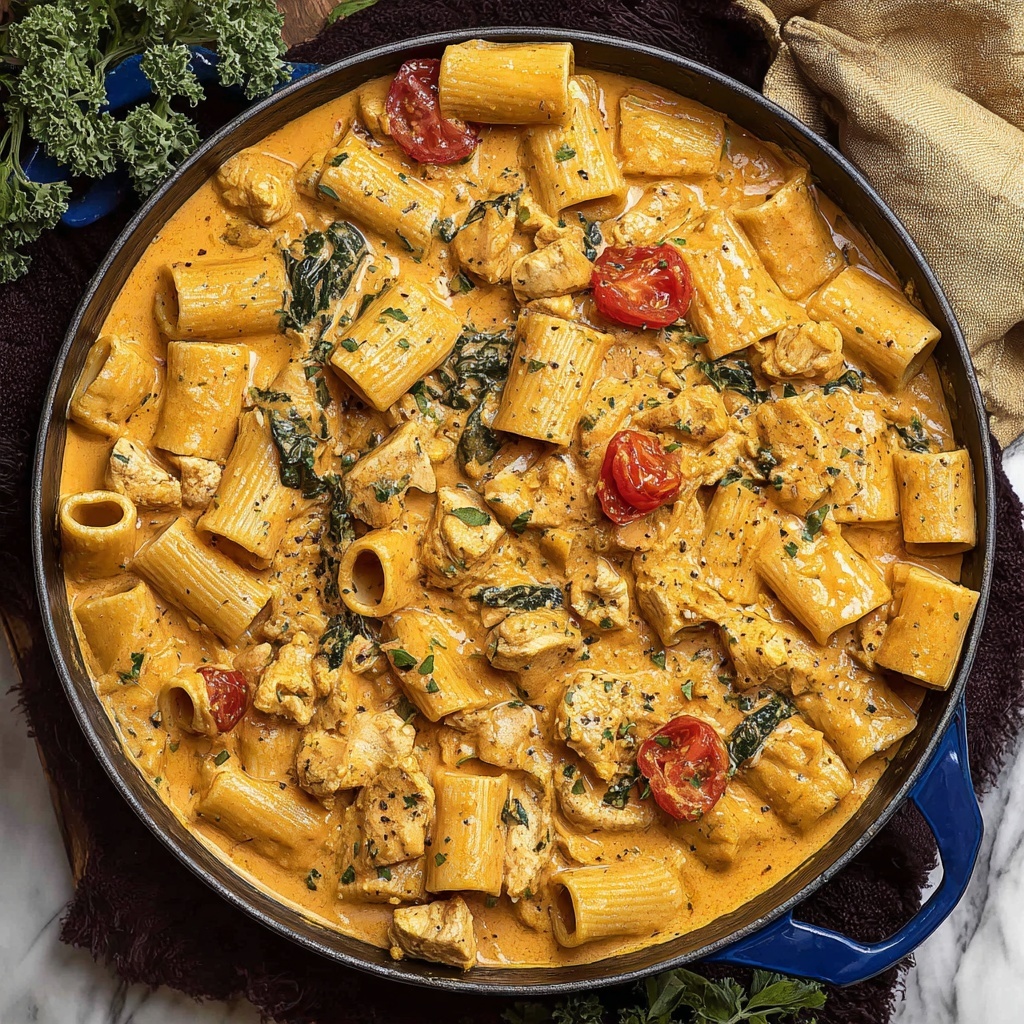 Tuscan Chicken Pasta Recipe - Recipe Image