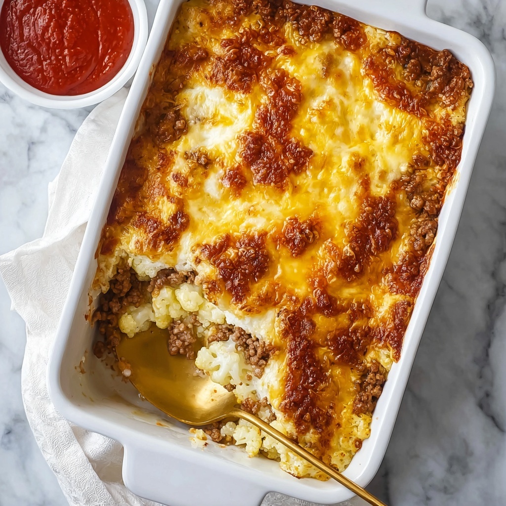 BBQ Chicken Cauliflower Rice Casserole Recipe - Recipe Image