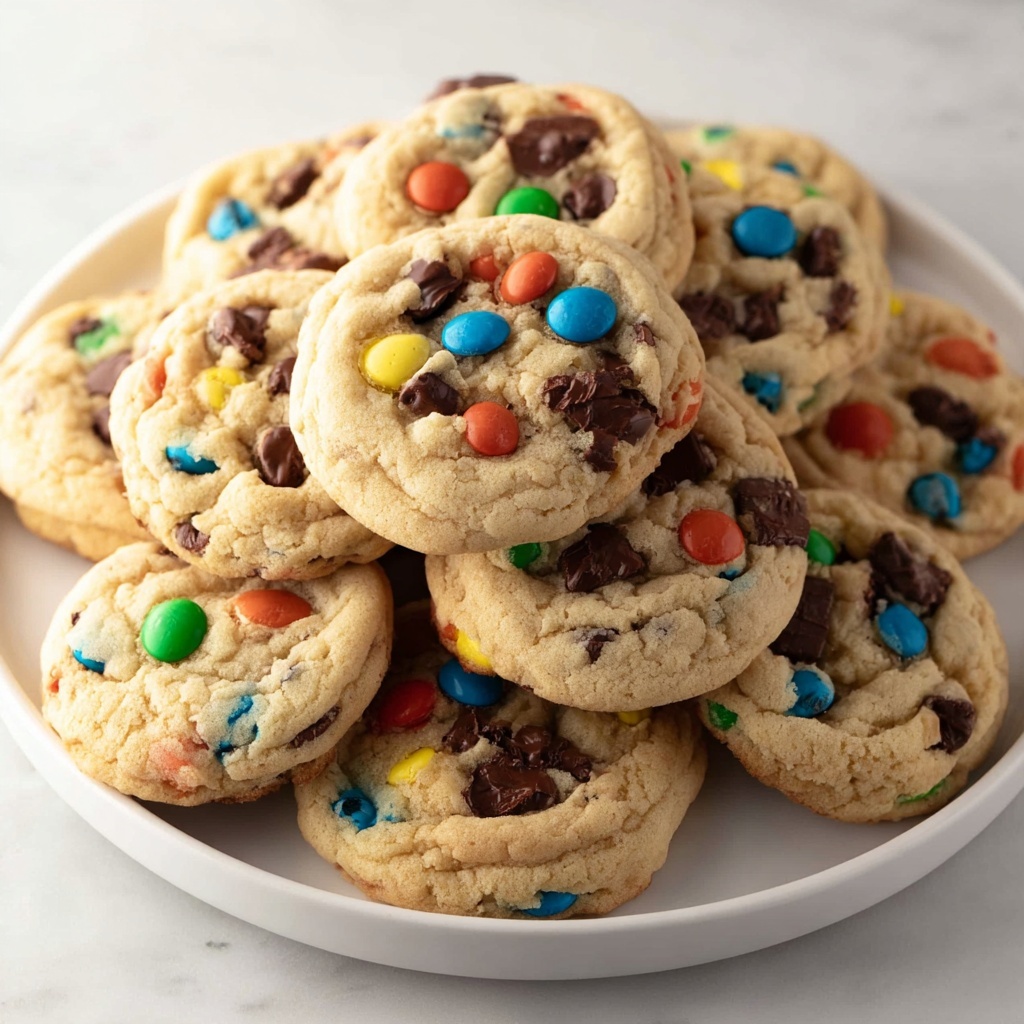 M&M Chocolate Chip Pudding Cookies Recipe - Recipe Image