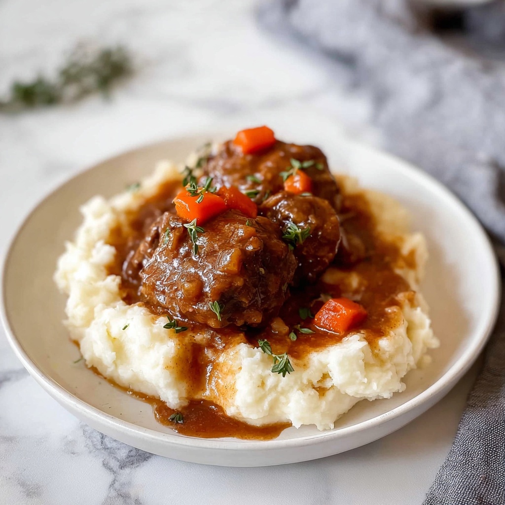 Braised Short Ribs in Red Wine with Herbs Recipe - Recipe Image