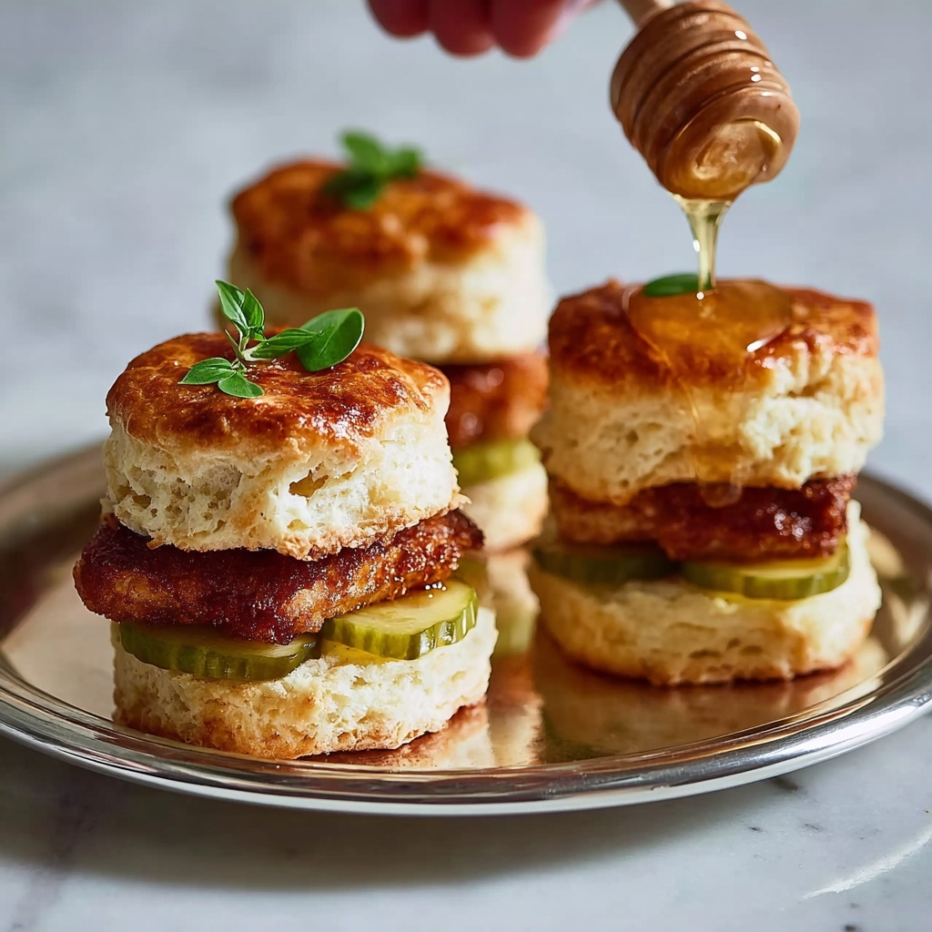 Hot Honey Chicken Biscuits Recipe - Recipe Image