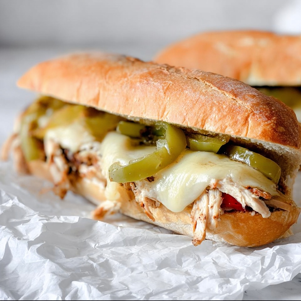 Slow Cooker Chicken Philly Sandwiches Recipe - Recipe Image