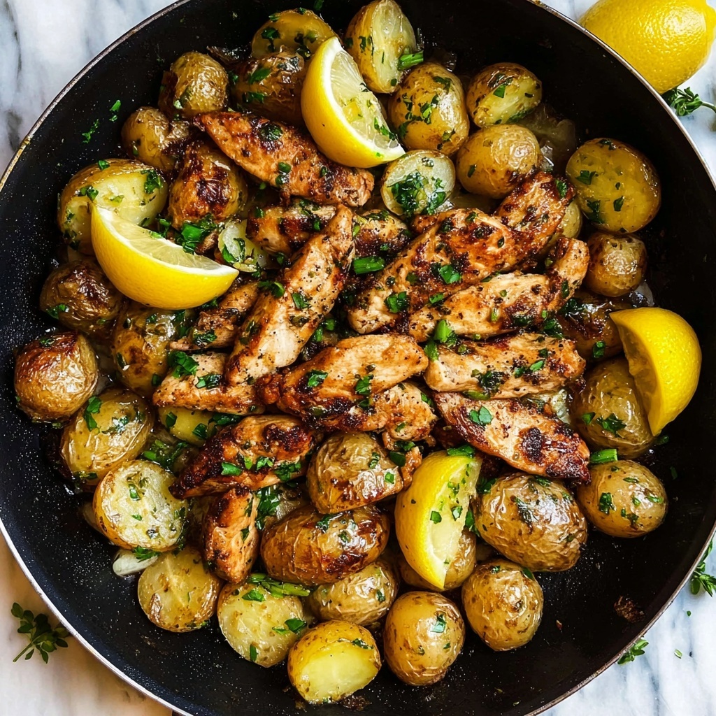Chicken and Potato Skillet with Honey Soy Marinade Recipe - Recipe Image