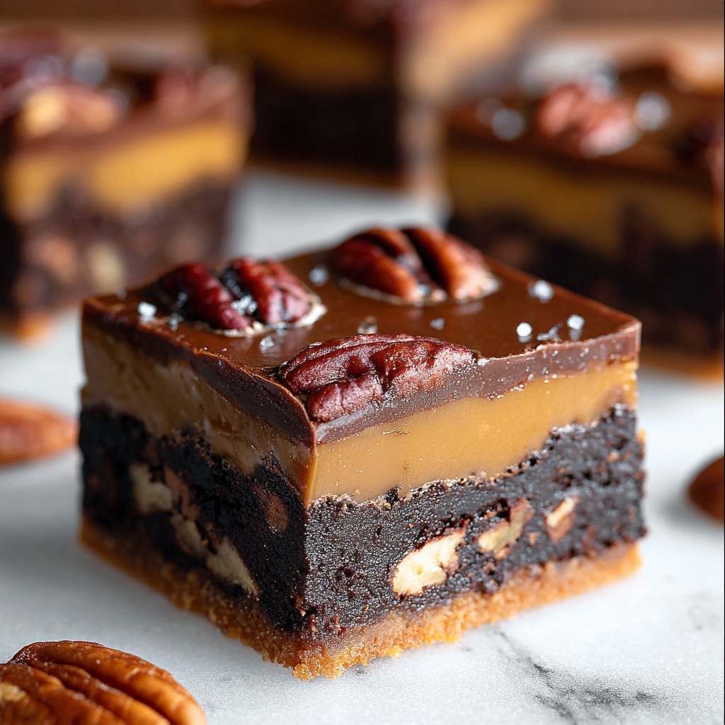 Gooey Pecan Pie Brownies Recipe - Recipe Image
