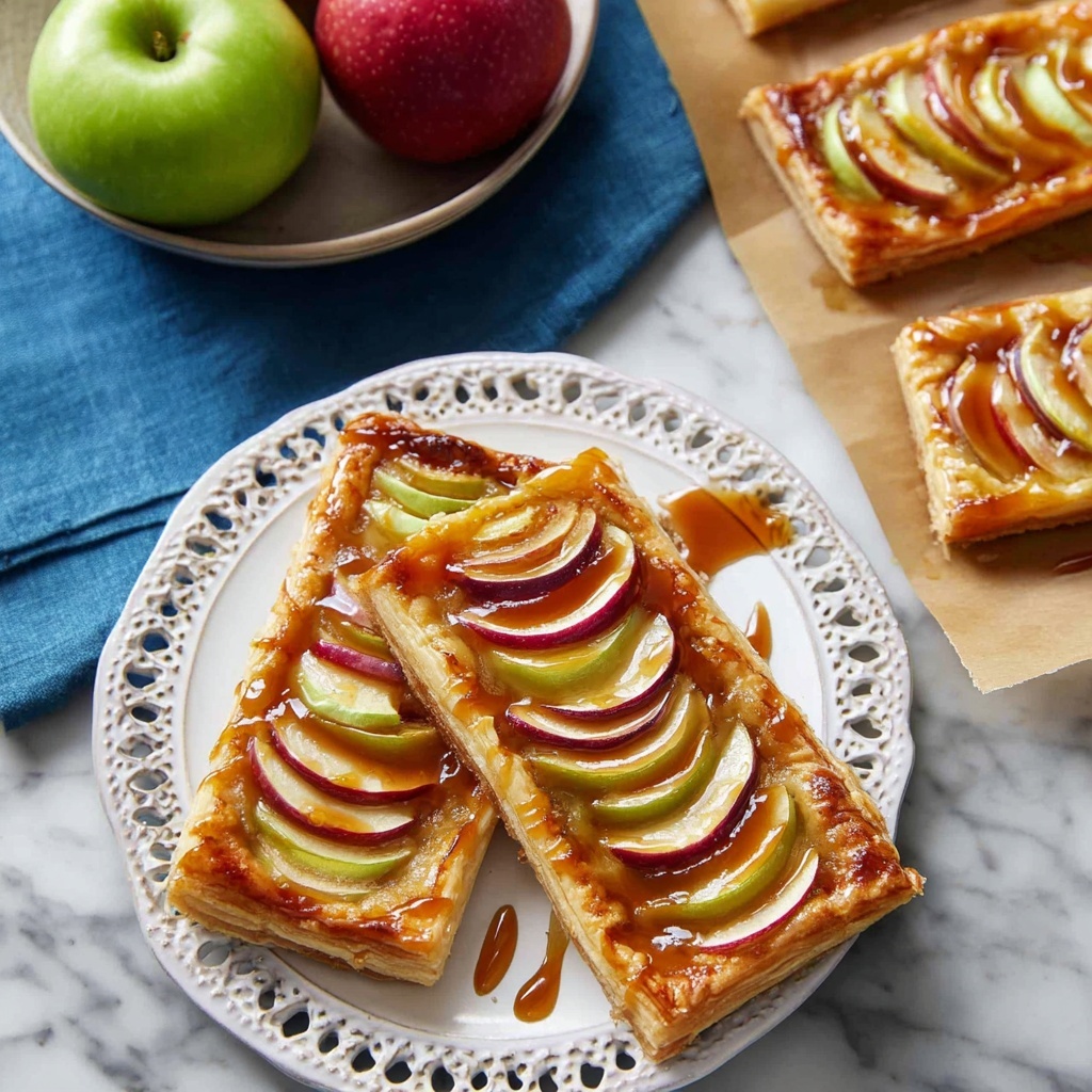 Caramel Apple Puff Pastries Recipe - Recipe Image