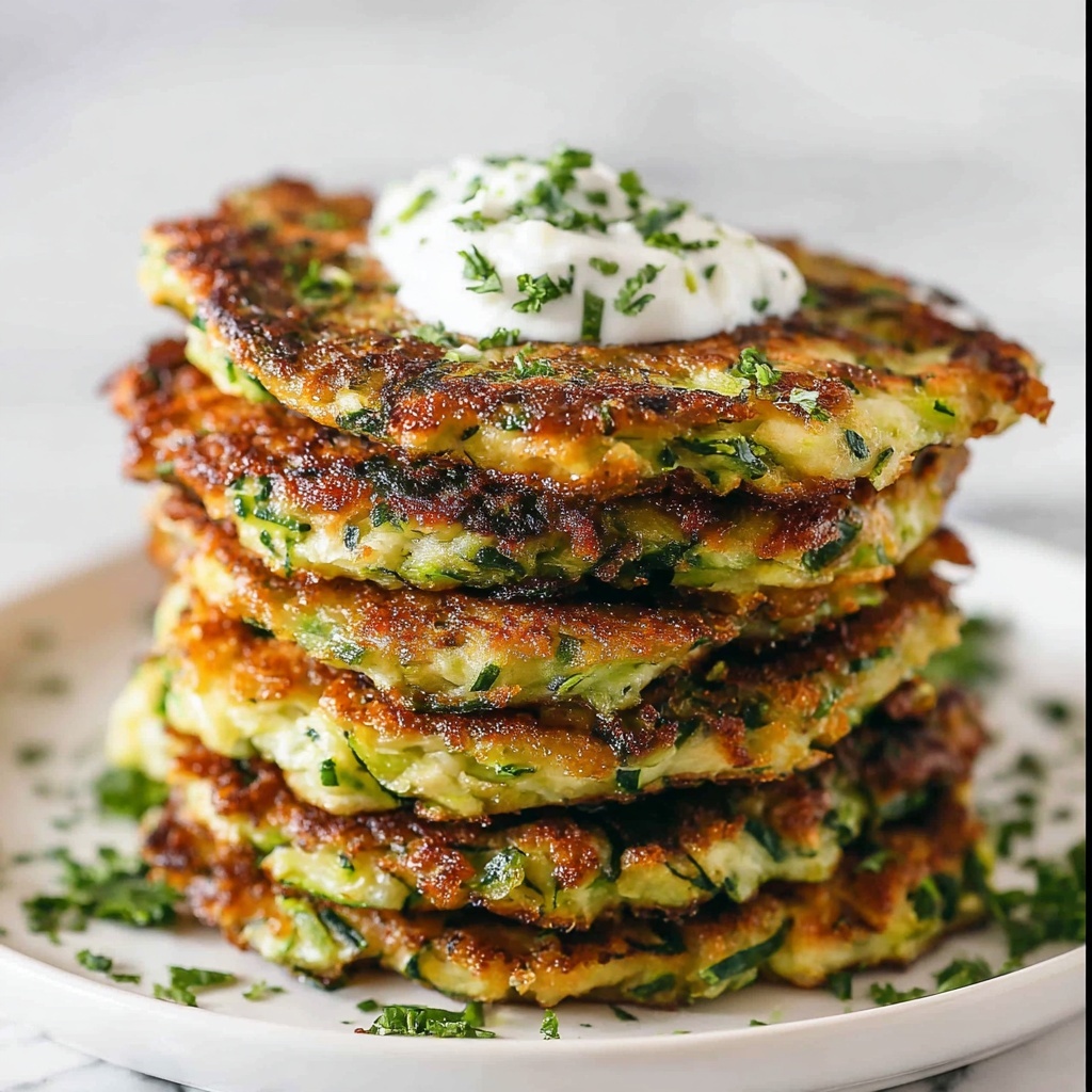 Crispy Zucchini Fritters Recipe - Recipe Image