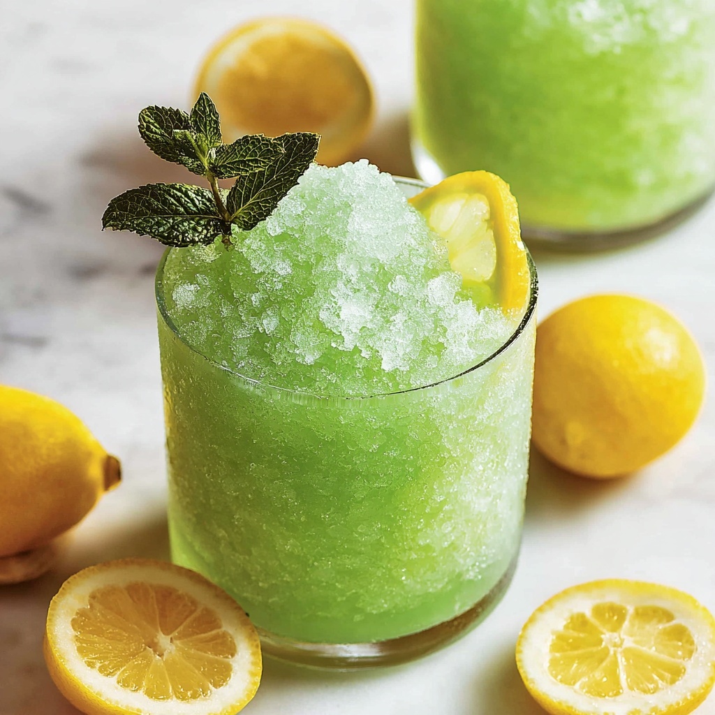Frozen Mint Lemonade Recipe - Recipe Image