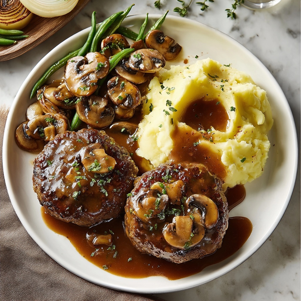 Salisbury Steak with Mushroom Gravy Recipe - Recipe Image