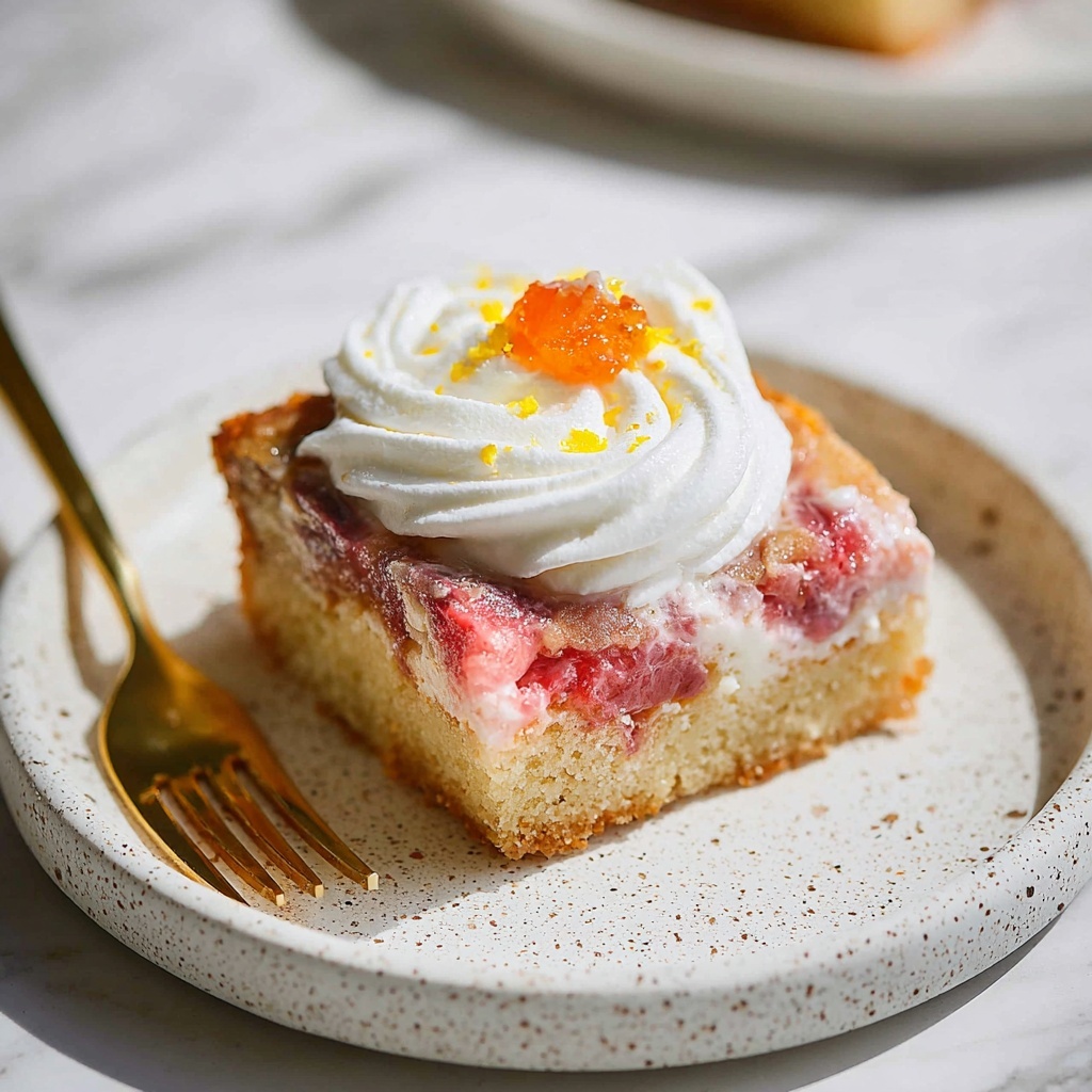 Rhubarb Upside-Down Cake Recipe - Recipe Image