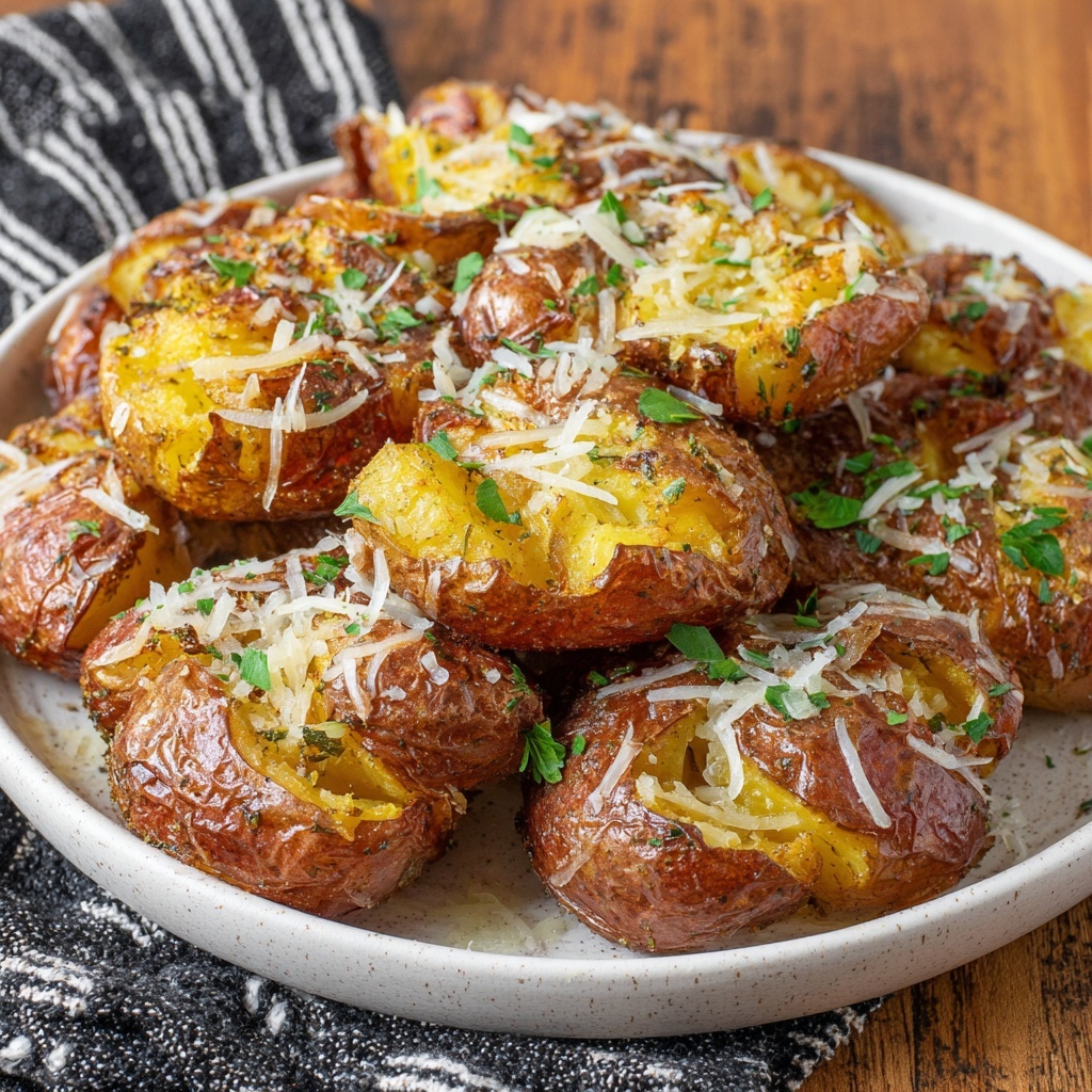Parmesan Smashed Potatoes Recipe - Recipe Image