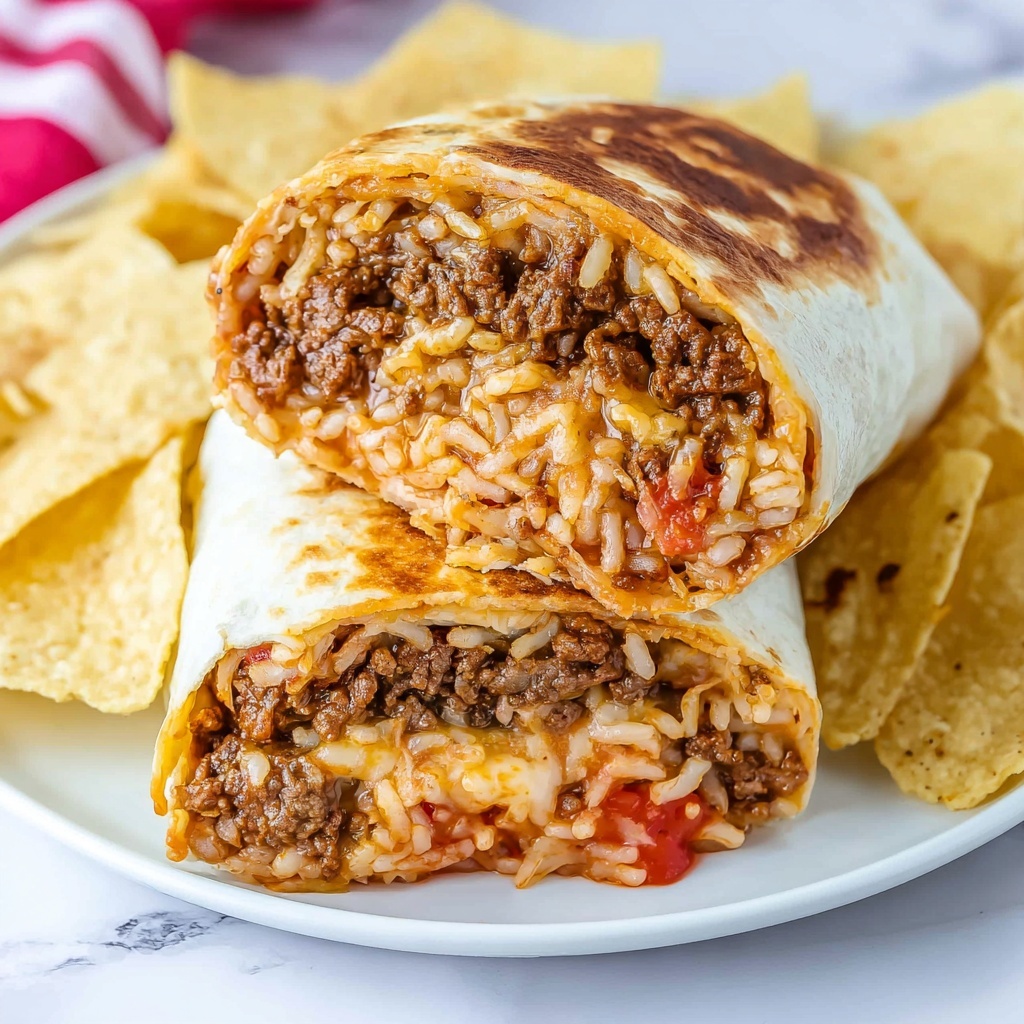 Cheesy Beef Burritos Recipe - Recipe Image