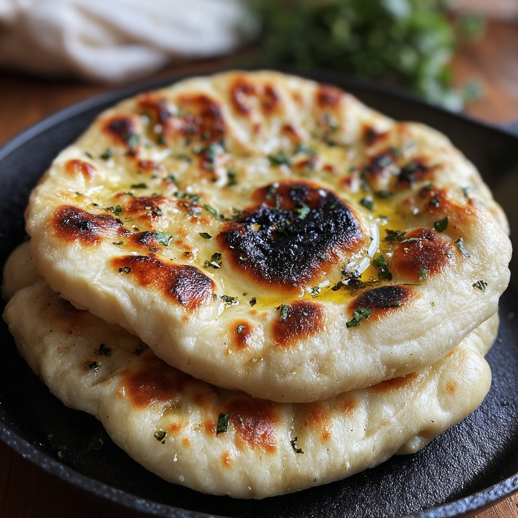 Easy Homemade Naan Bread Recipe - Recipe Image
