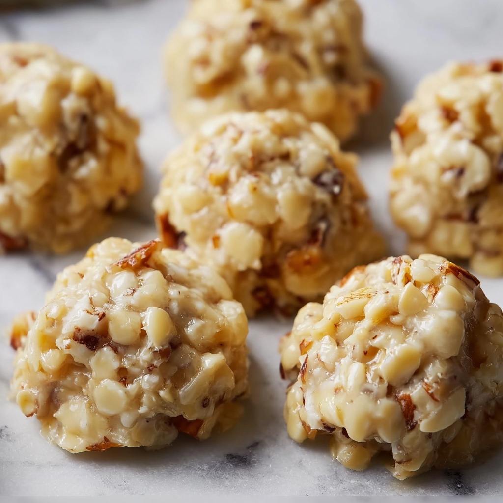 No-Bake Pecan Coconut Praline Cookies Recipe - Recipe Image