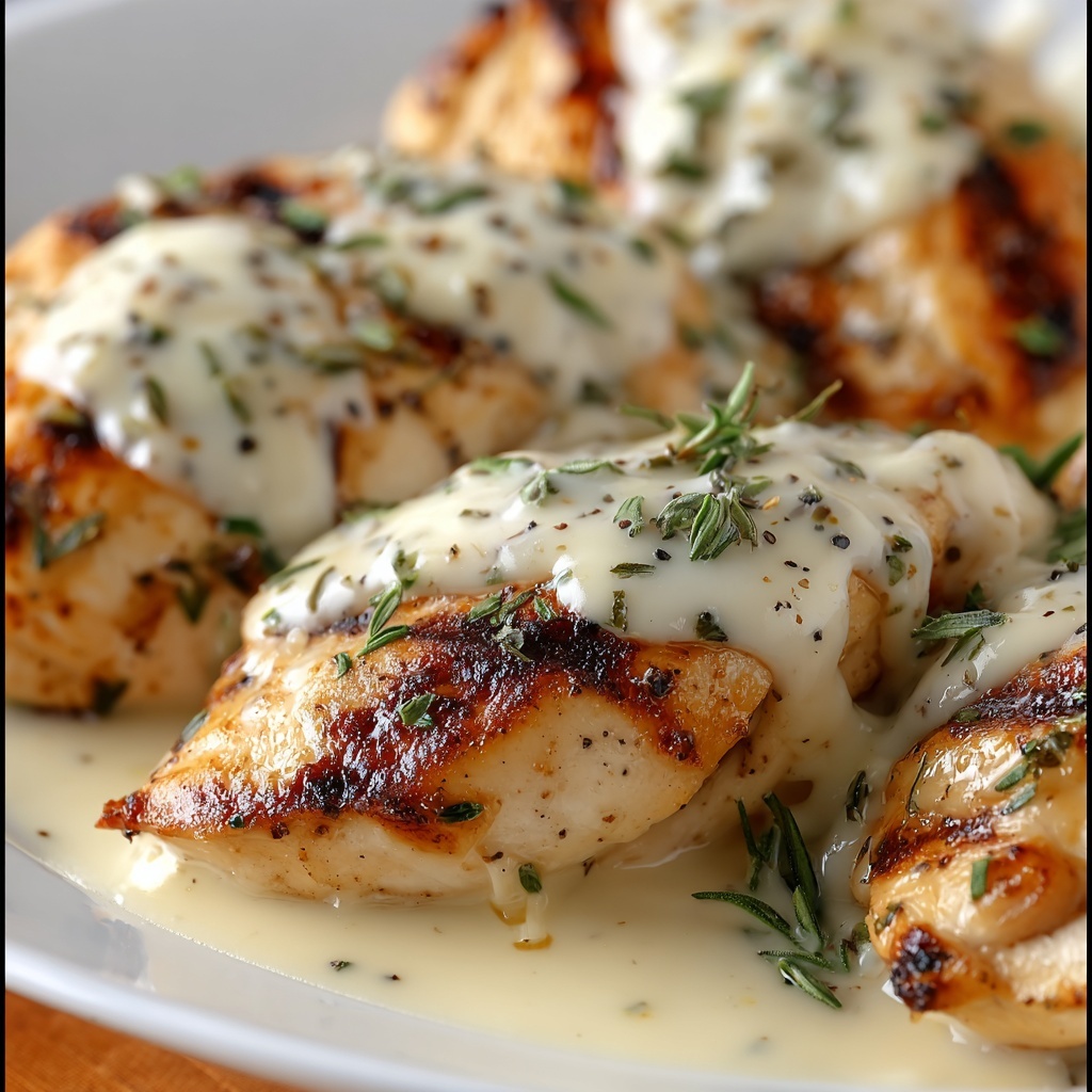 Creamy Asiago Chicken Recipe - Recipe Image