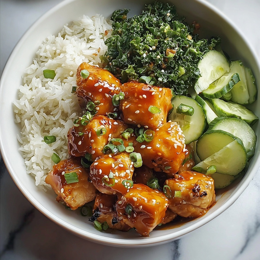 Honey Garlic Chicken Bowl Recipe - Recipe Image