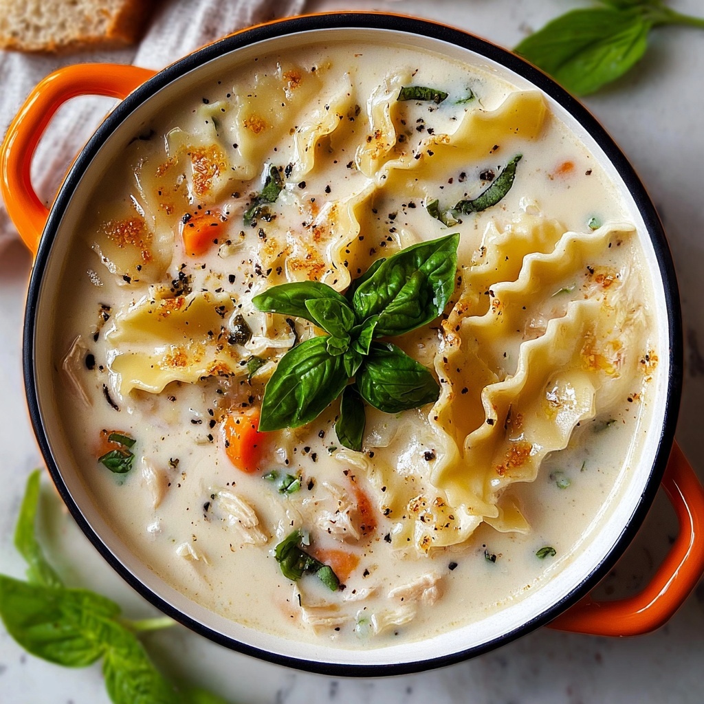 Chicken Lasagna Soup Recipe - Recipe Image