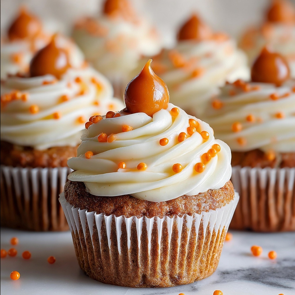 Pumpkin Cupcakes with Cream Cheese Frosting Recipe - Recipe Image
