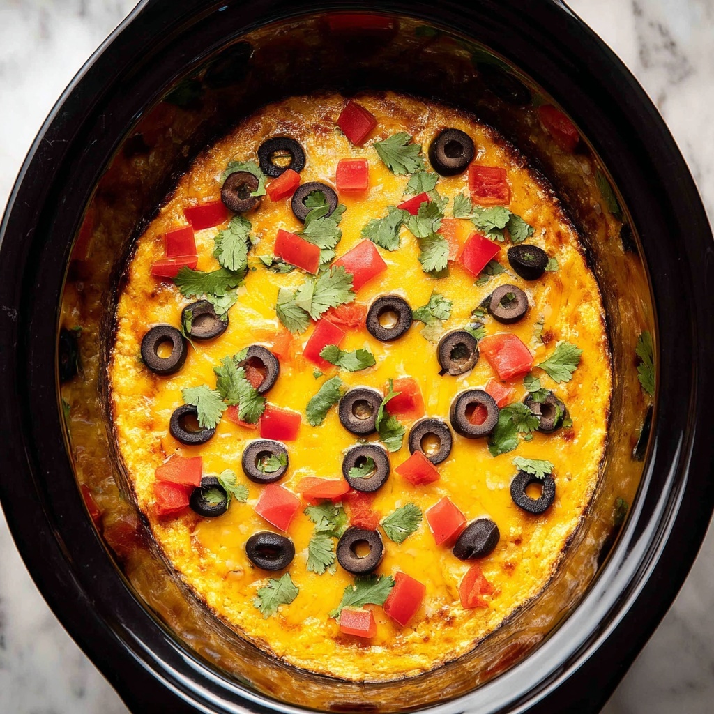 Slow Cooker Chicken Enchilada Casserole Recipe - Recipe Image