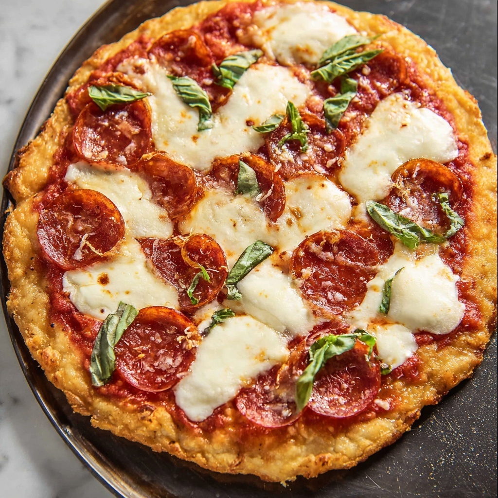 Keto Chicken Pizza Crust Recipe - Recipe Image