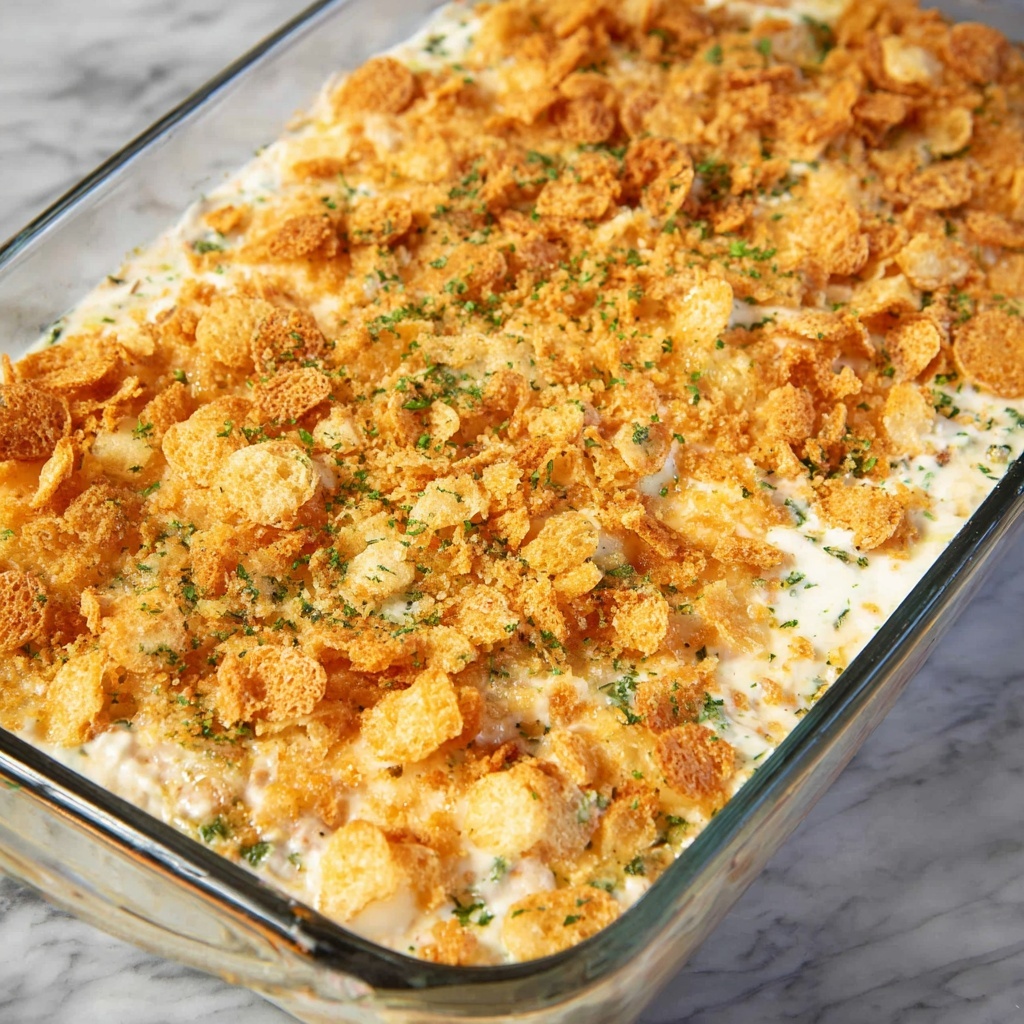 Sour Cream Chicken Bake with Parmesan and Croutons Recipe - Recipe Image