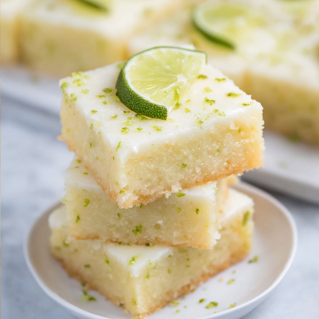Key Lime Brownies Recipe - Recipe Image