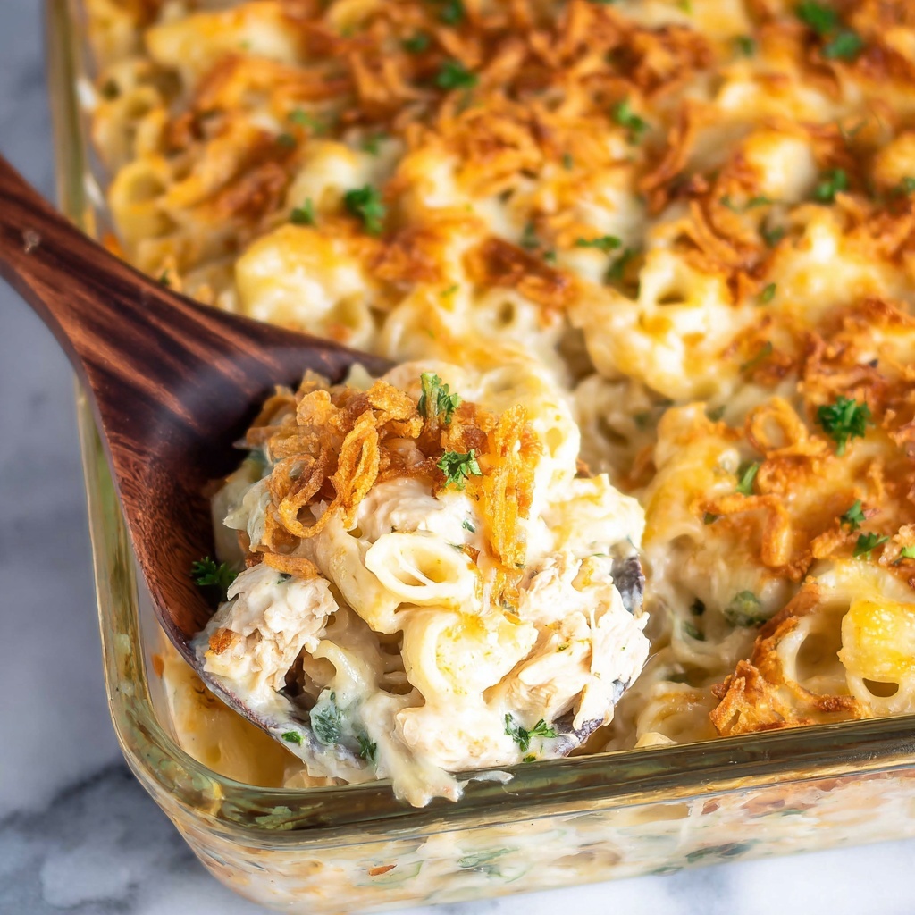 Overnight Monterey Chicken Pasta Bake Recipe - Recipe Image