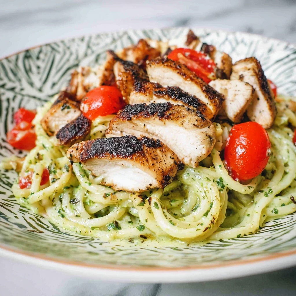 Creamy Lemon-Pesto Chicken Pasta Recipe - Recipe Image
