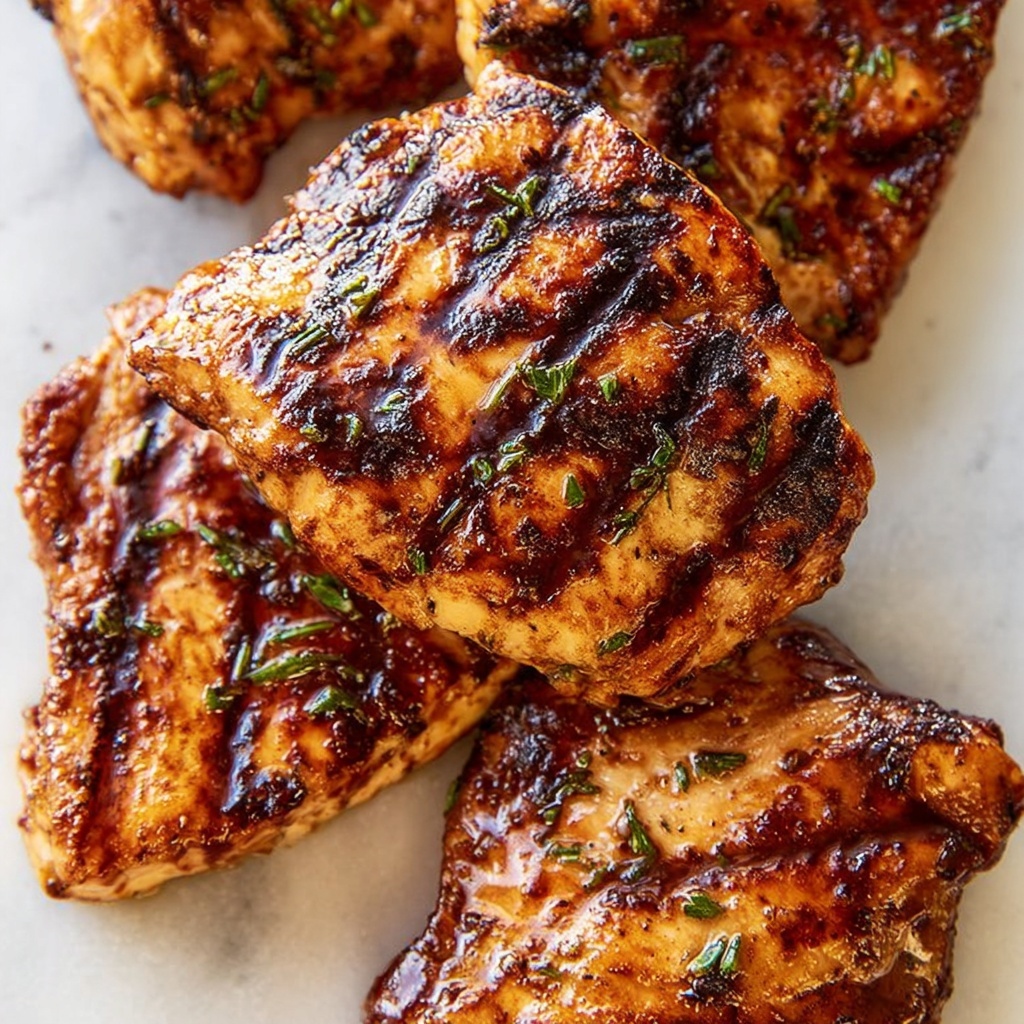Apple BBQ Grilled Chicken Recipe - Recipe Image