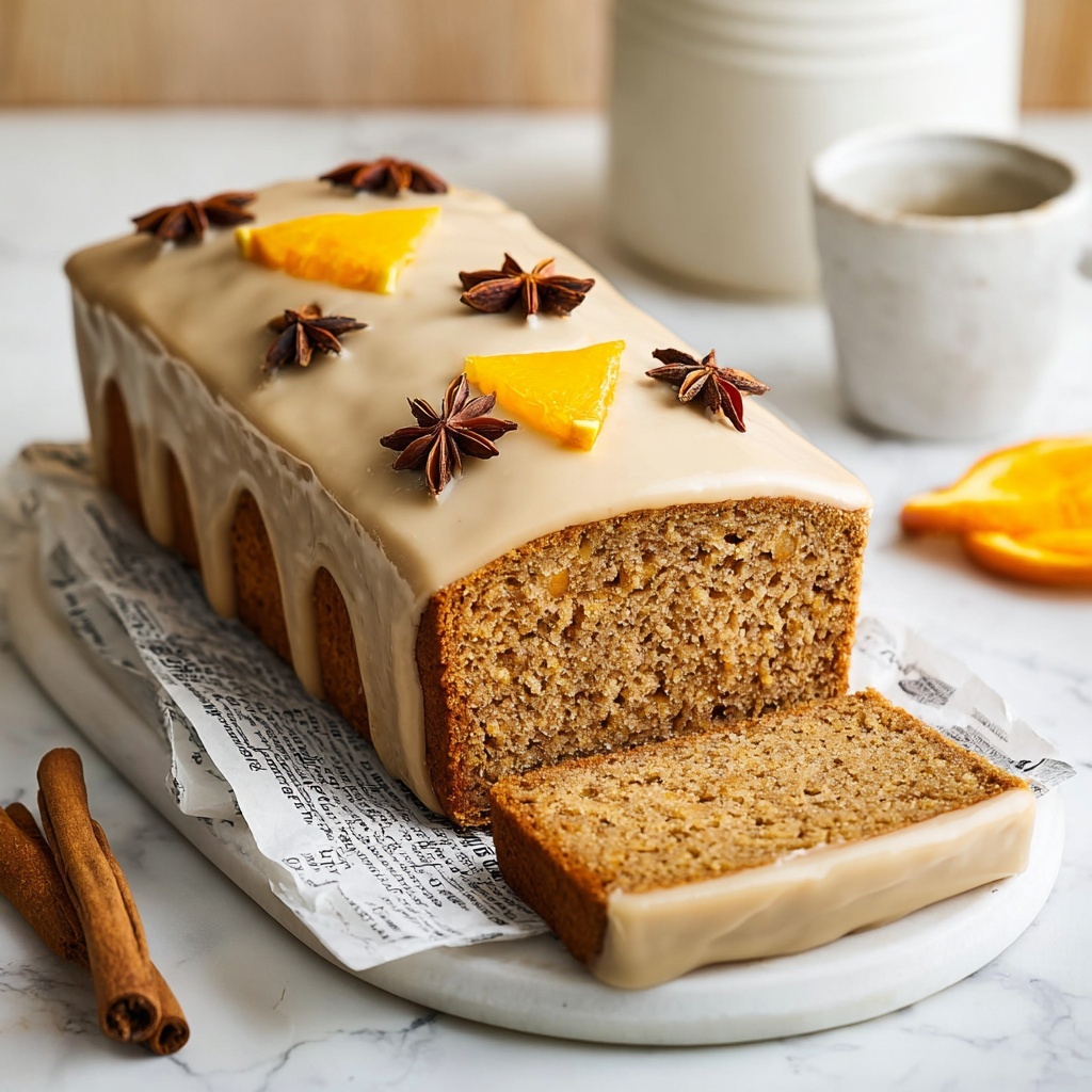 Chai Bread with Orange Zest and Spiced Glaze Recipe - Recipe Image