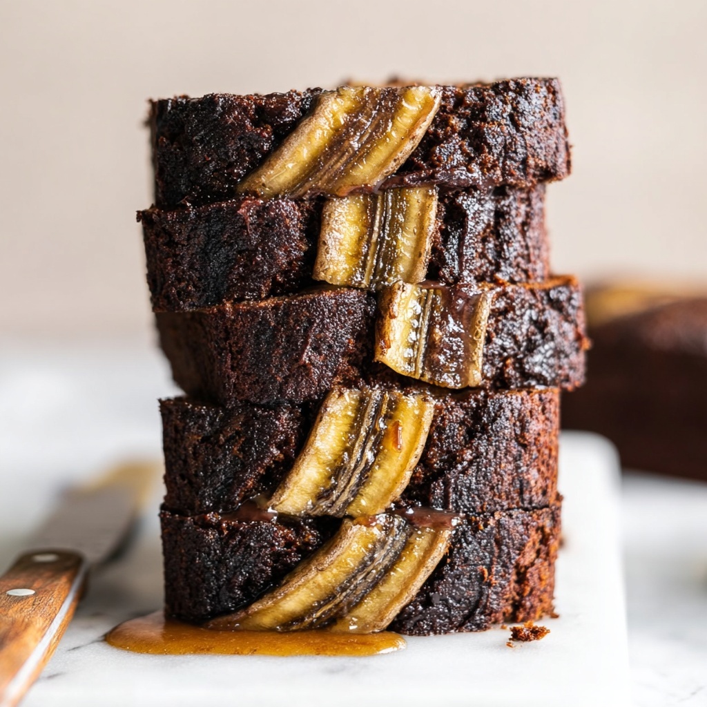 Vegan Chocolate Banana Bread Recipe - Recipe Image