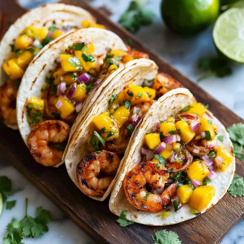 Spicy Shrimp Tacos with Mango Salsa Recipe - Recipe Image