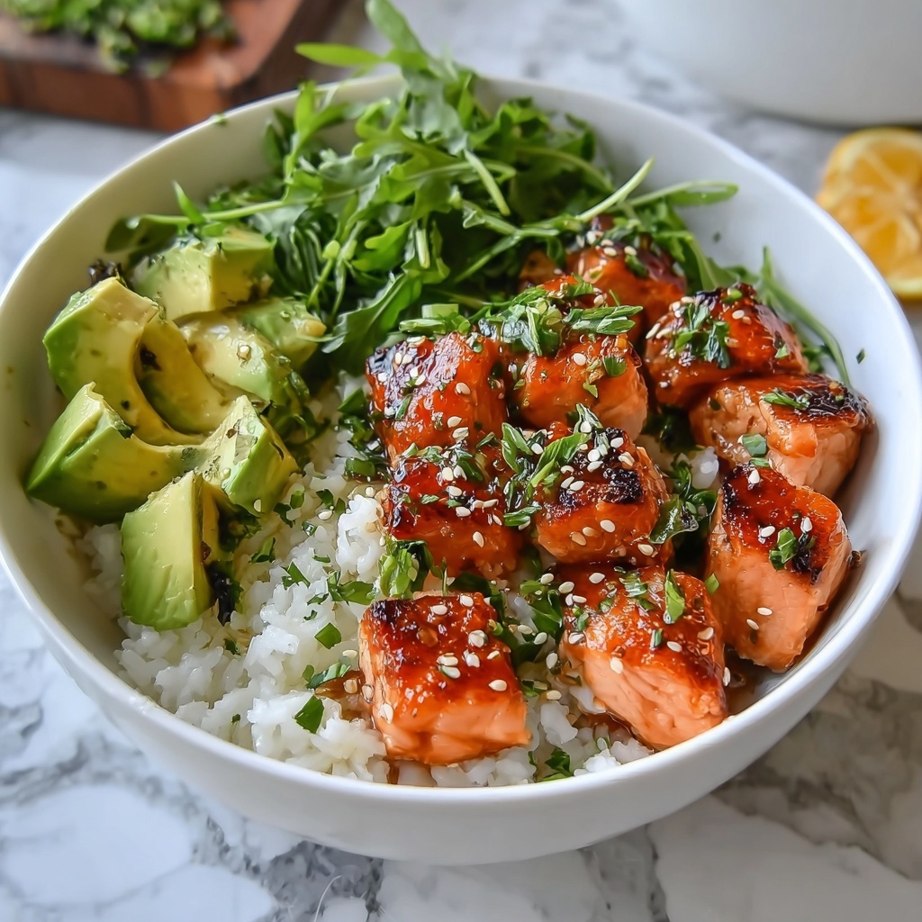 Healthy Sweet Chili Salmon Bowl Recipe - Recipe Image