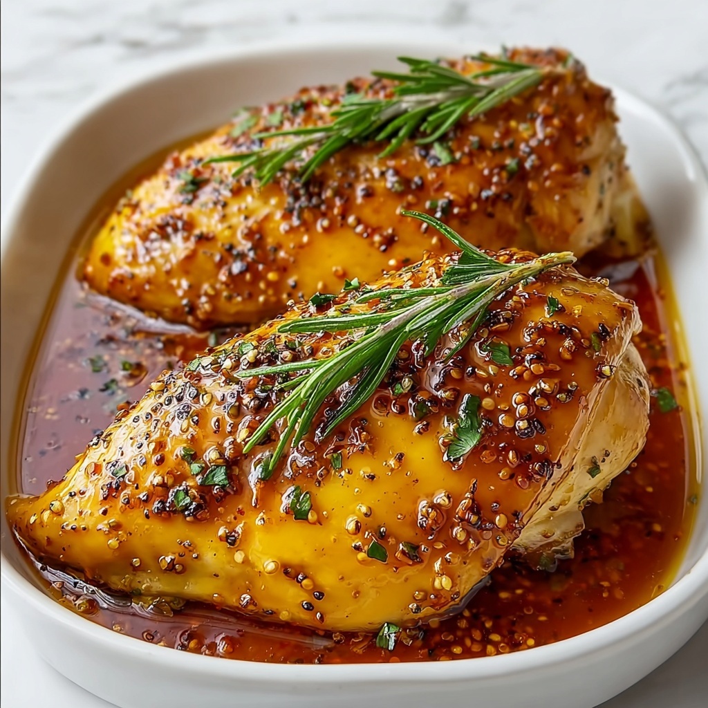 Honey Dijon Rosemary Baked Chicken Recipe - Recipe Image