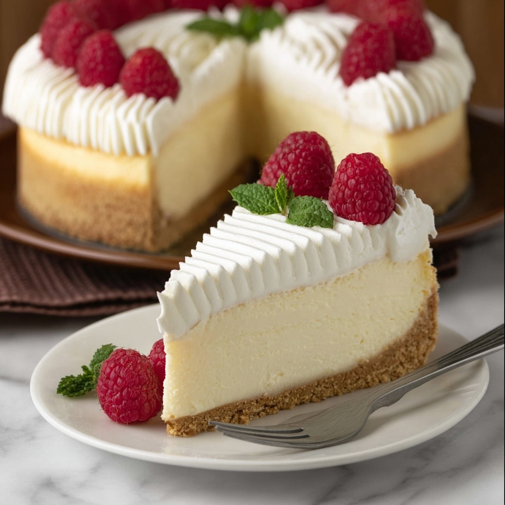 Vanilla Bean Cheesecake with a Vanilla Wafer Crust Recipe - Recipe Image