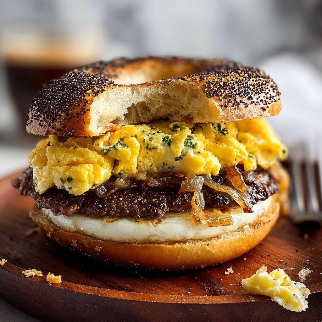 Steak Egg Cheese Bagel: The Ultimate Breakfast Sandwich Recipe - Recipe Image