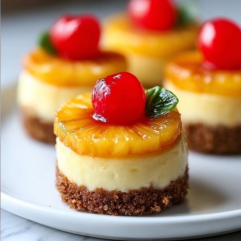 Mini Pineapple Upside-down Cheesecakes Recipe - Recipe Image