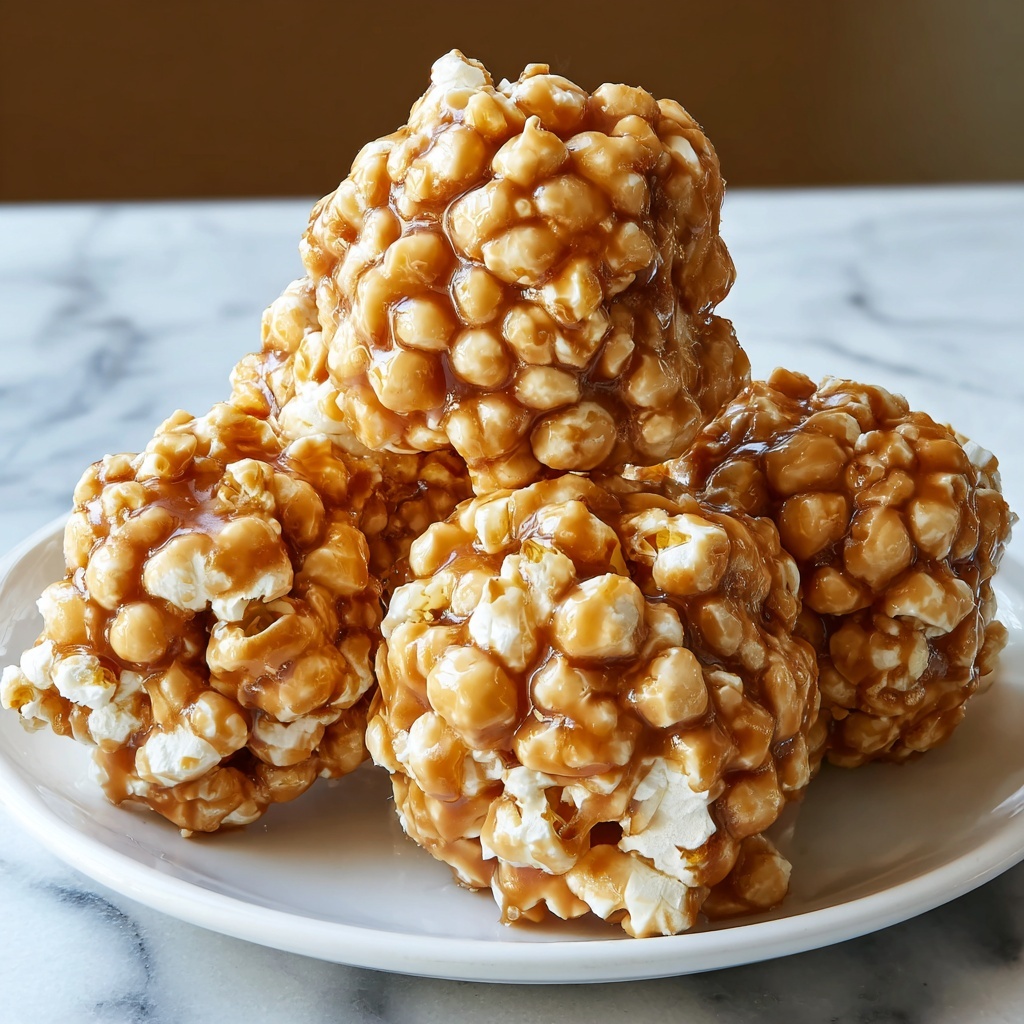 Caramel Popcorn Balls Recipe - Recipe Image