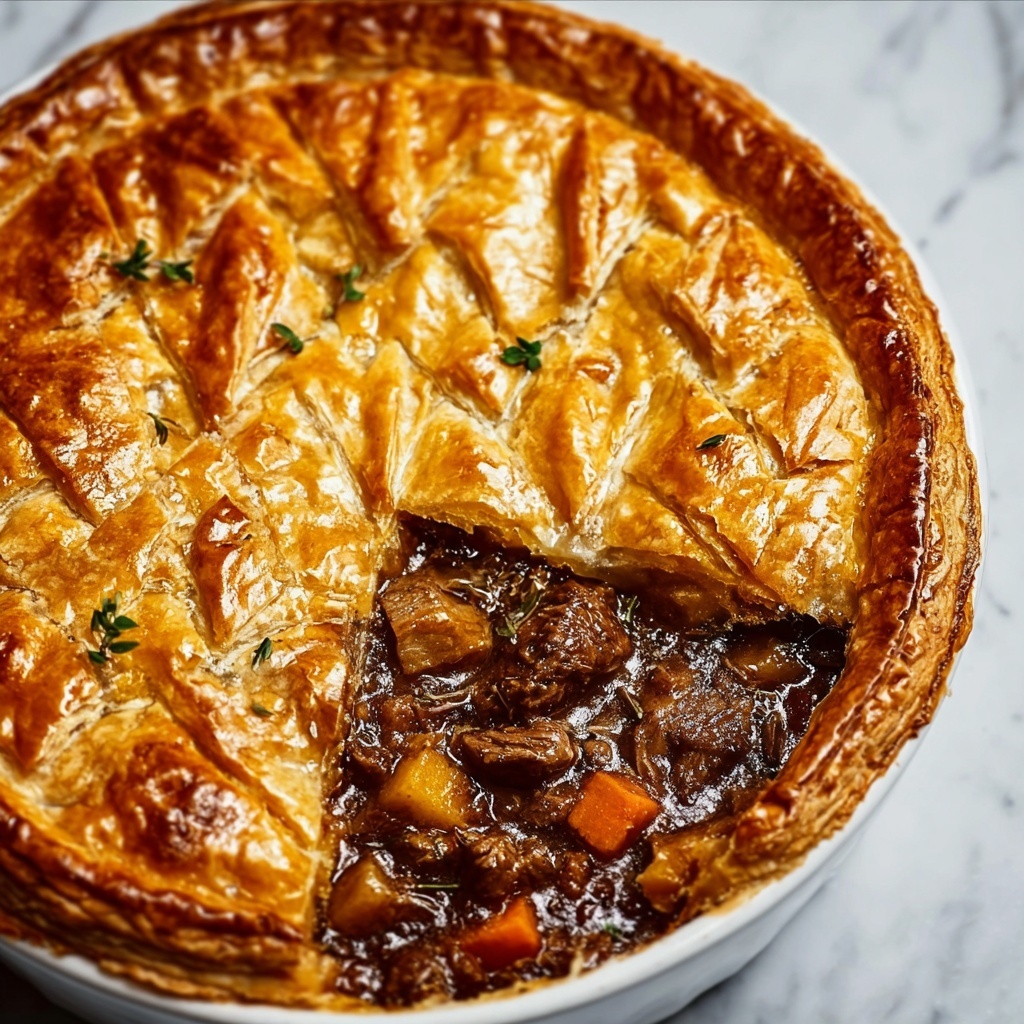 Steak and Onion Pie Recipe - Recipe Image