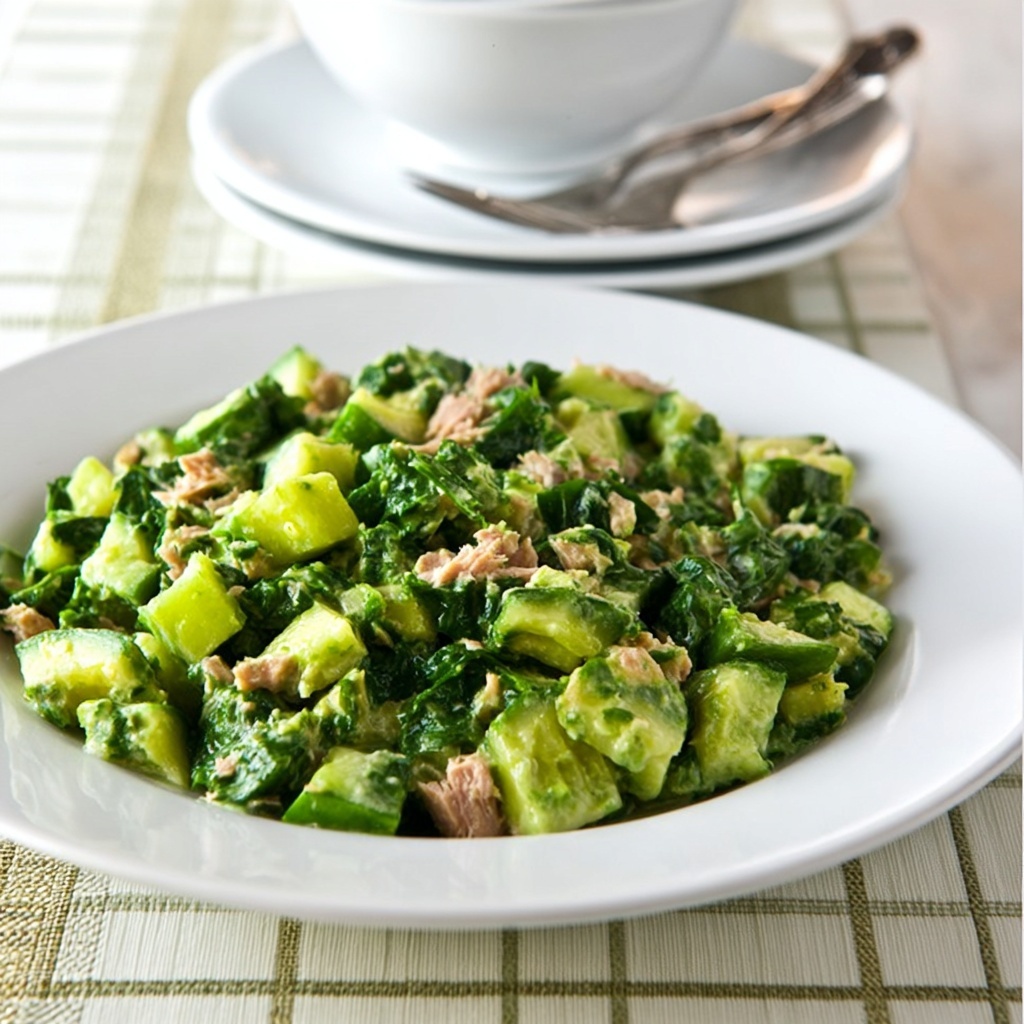 Tuna Cucumber Avocado Salad Recipe - Recipe Image