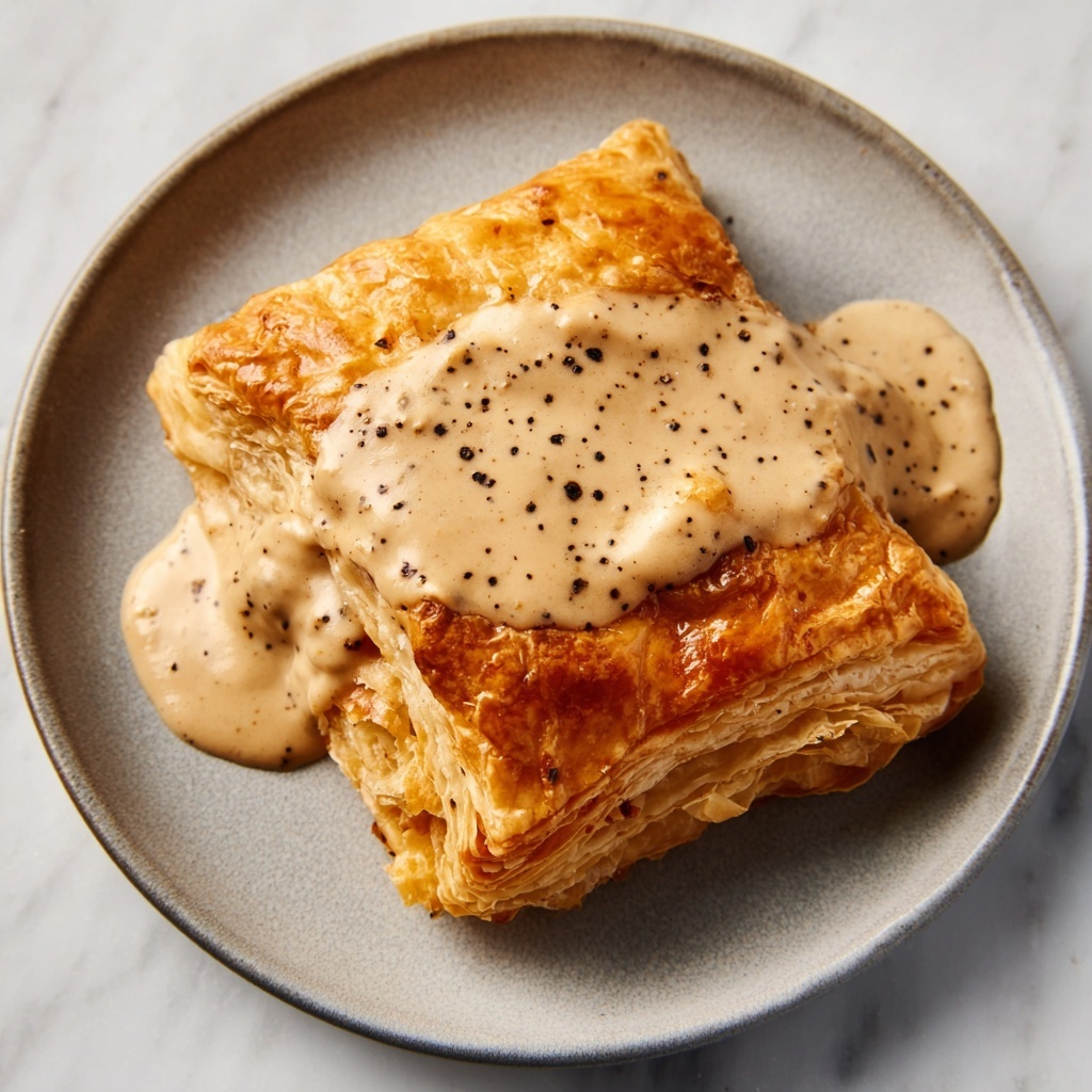 Chicken in Puff Pastry with Mustard Cream Sauce Recipe - Recipe Image